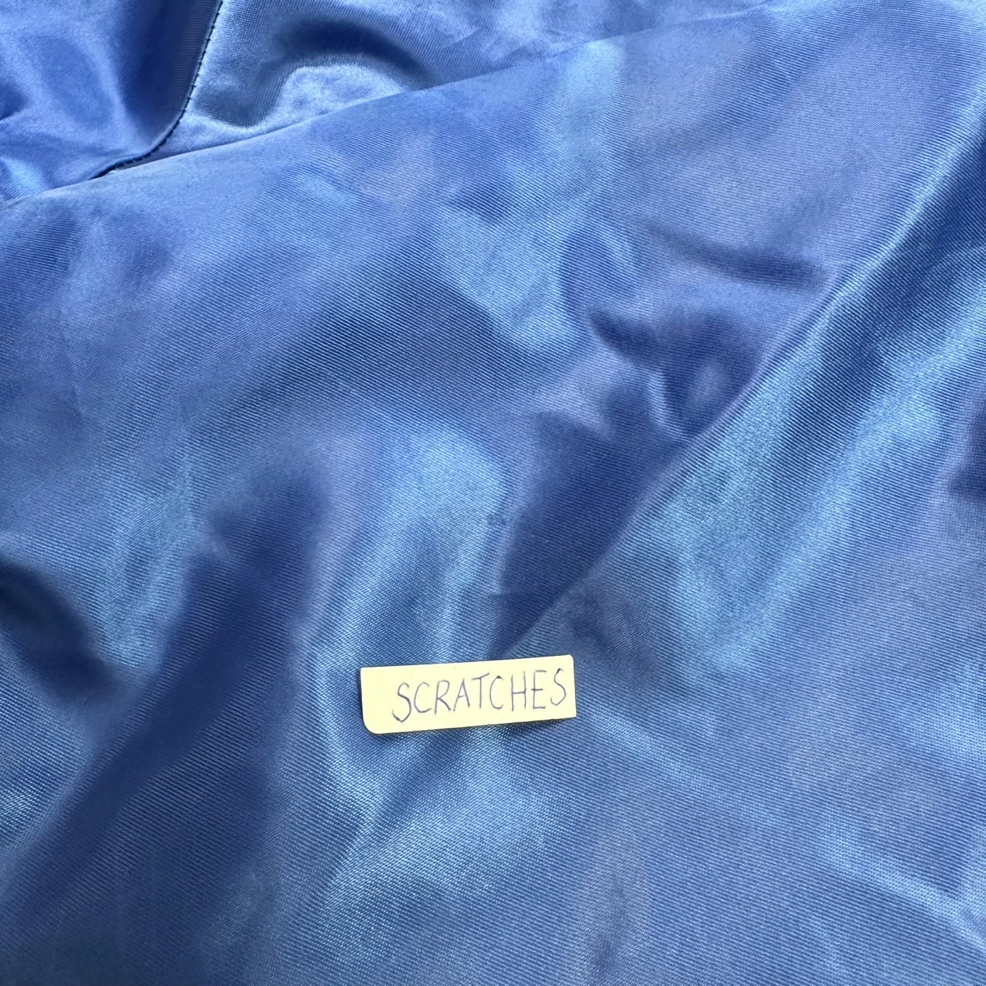 Vintage Hilton Active Apparel Blue Silky Bomber Jacket