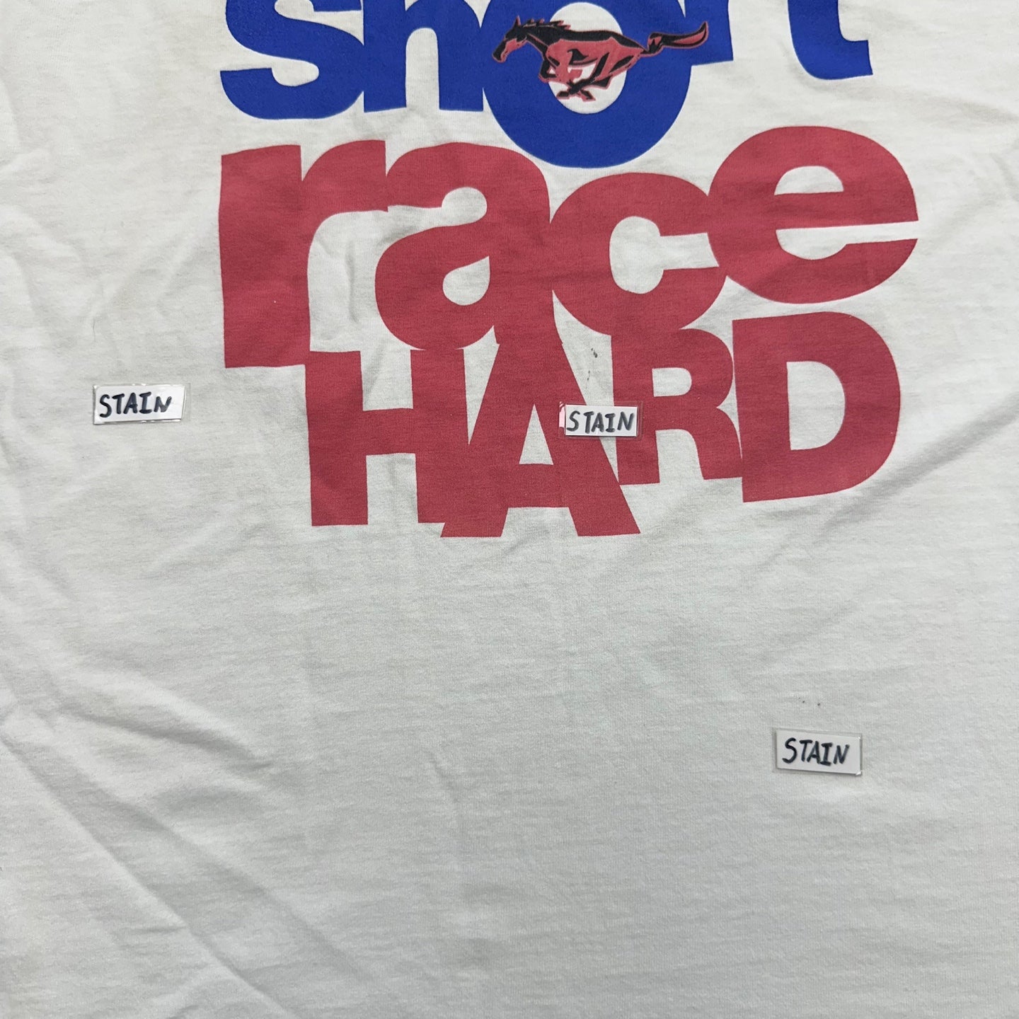 Vintage "Life's Short, Race Hard" Horse Racing T-Shirt