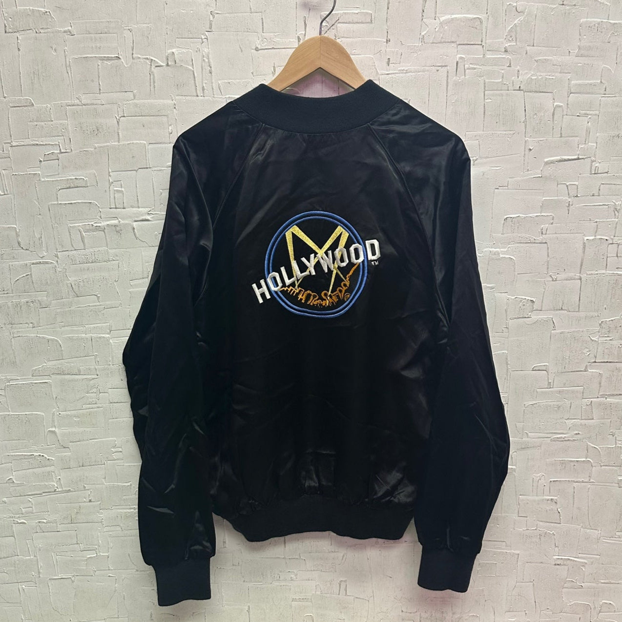 Vintage Black Universal Studios Hollywood Bomber Jacket