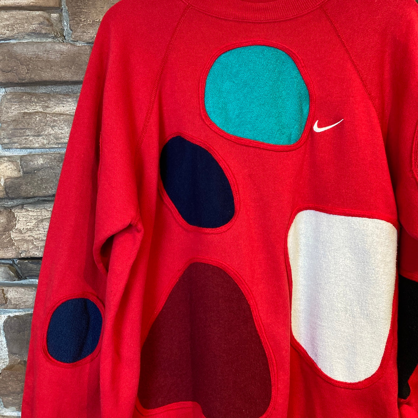 Reworked Nike Patchwork Sweatshirt