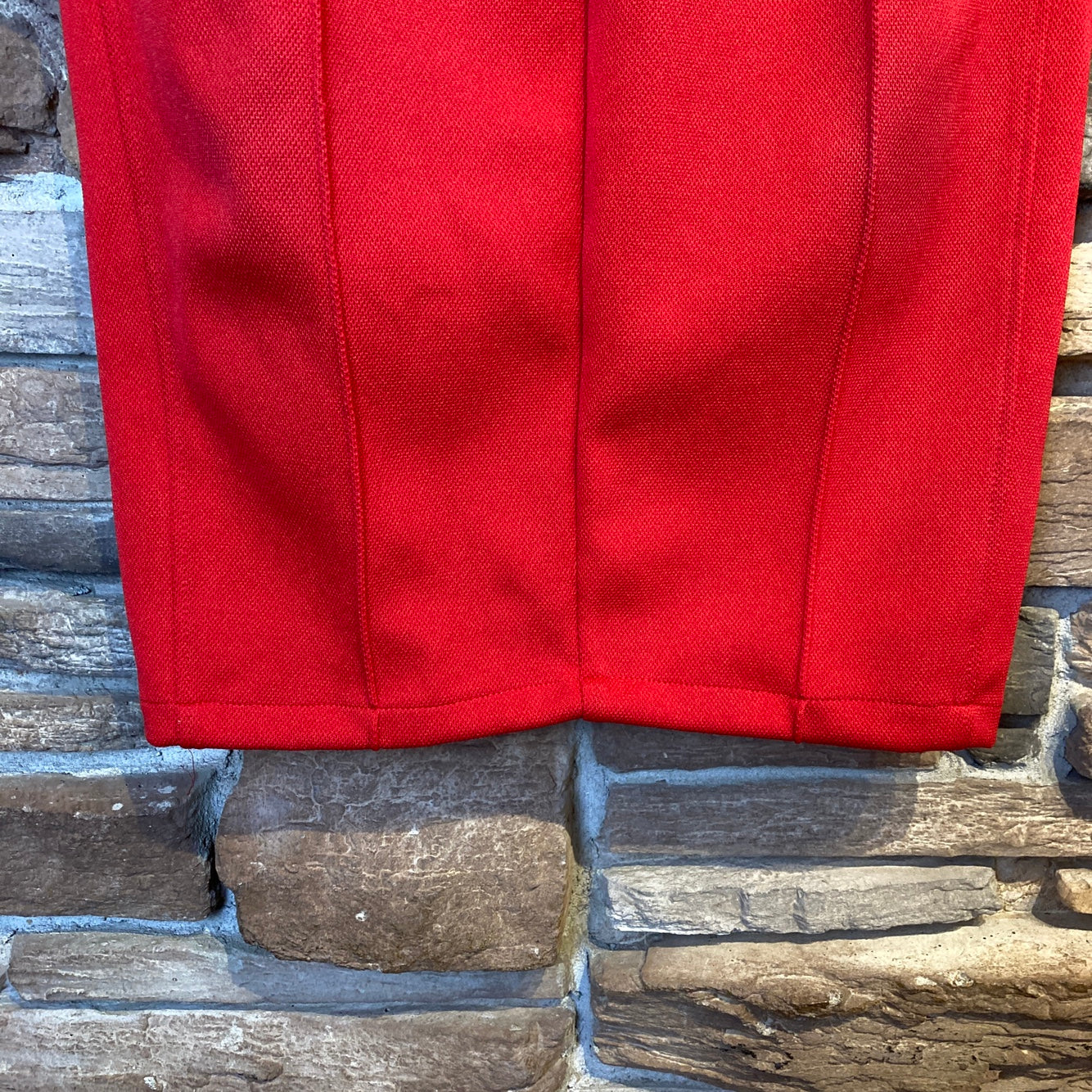 Reworked Puma Red Track Skirt