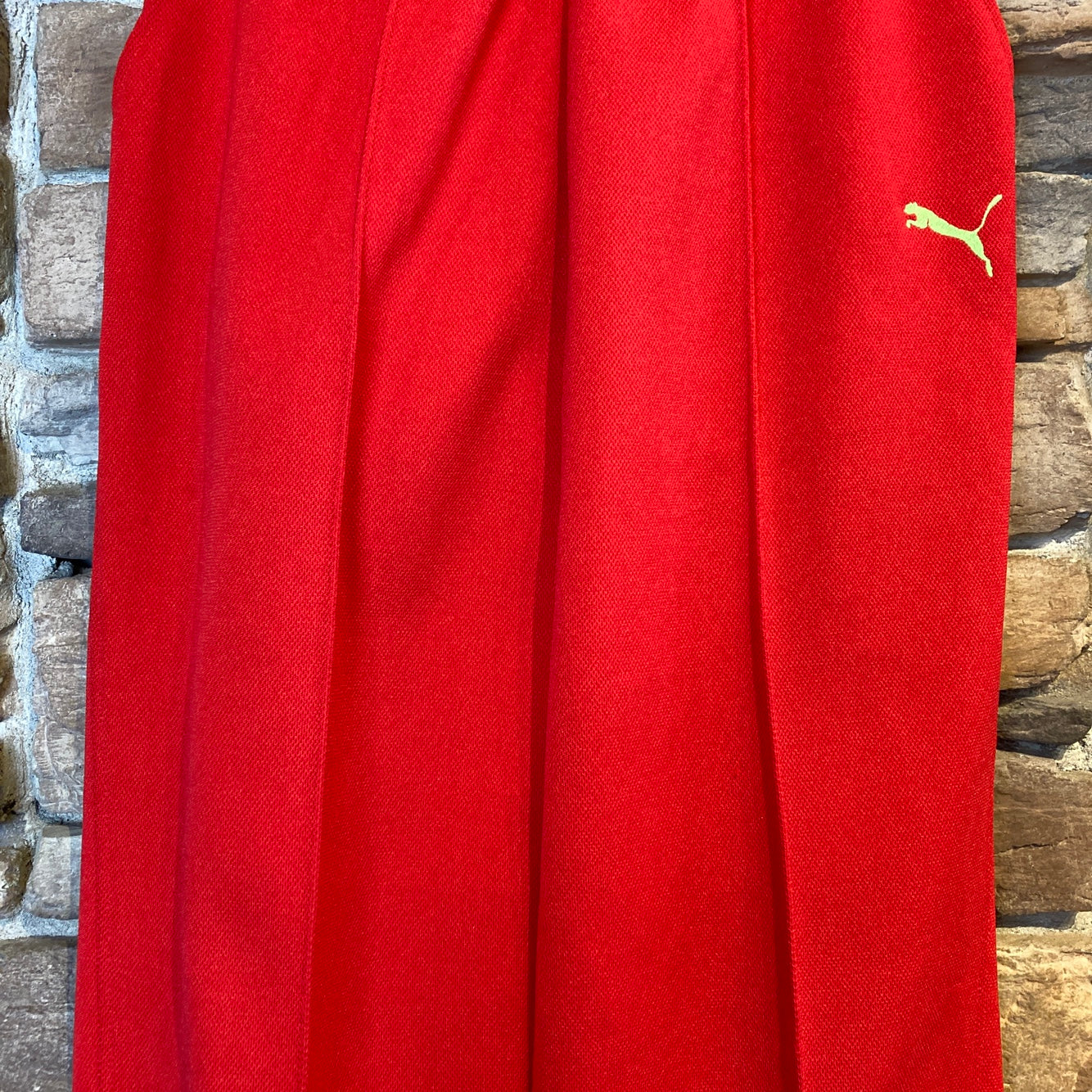 Reworked Puma Red Track Skirt