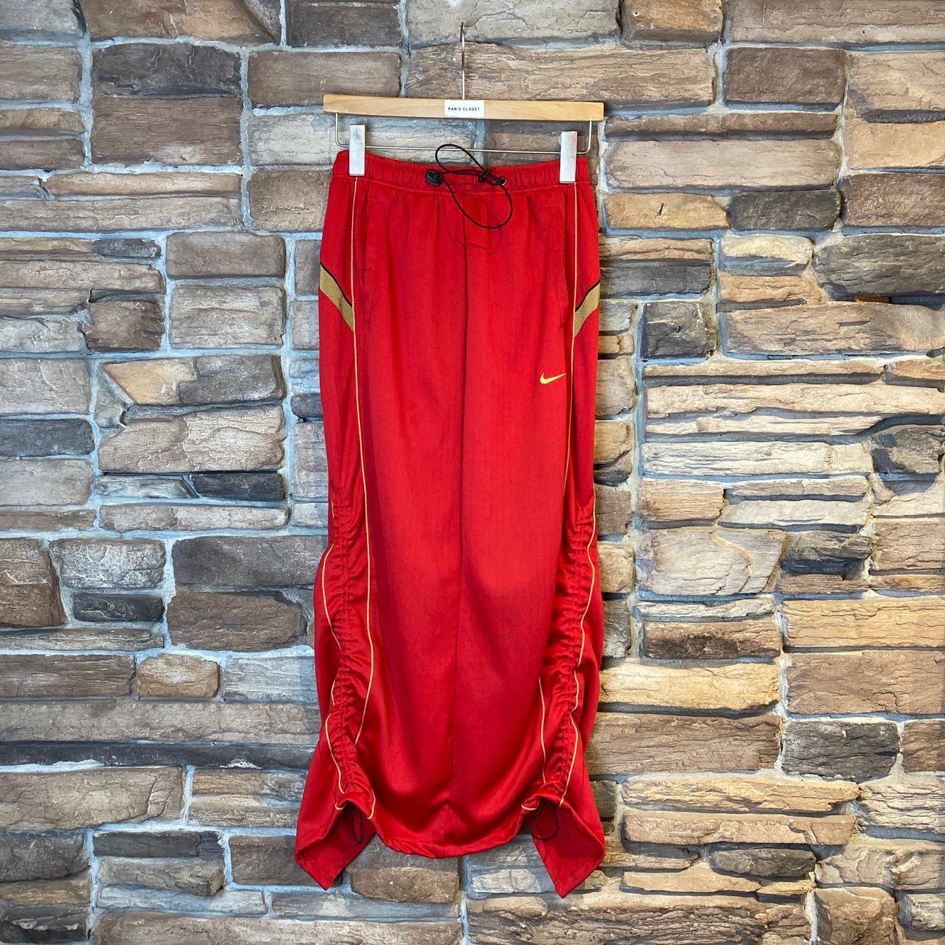 Reworked Nike Red Track Skirt