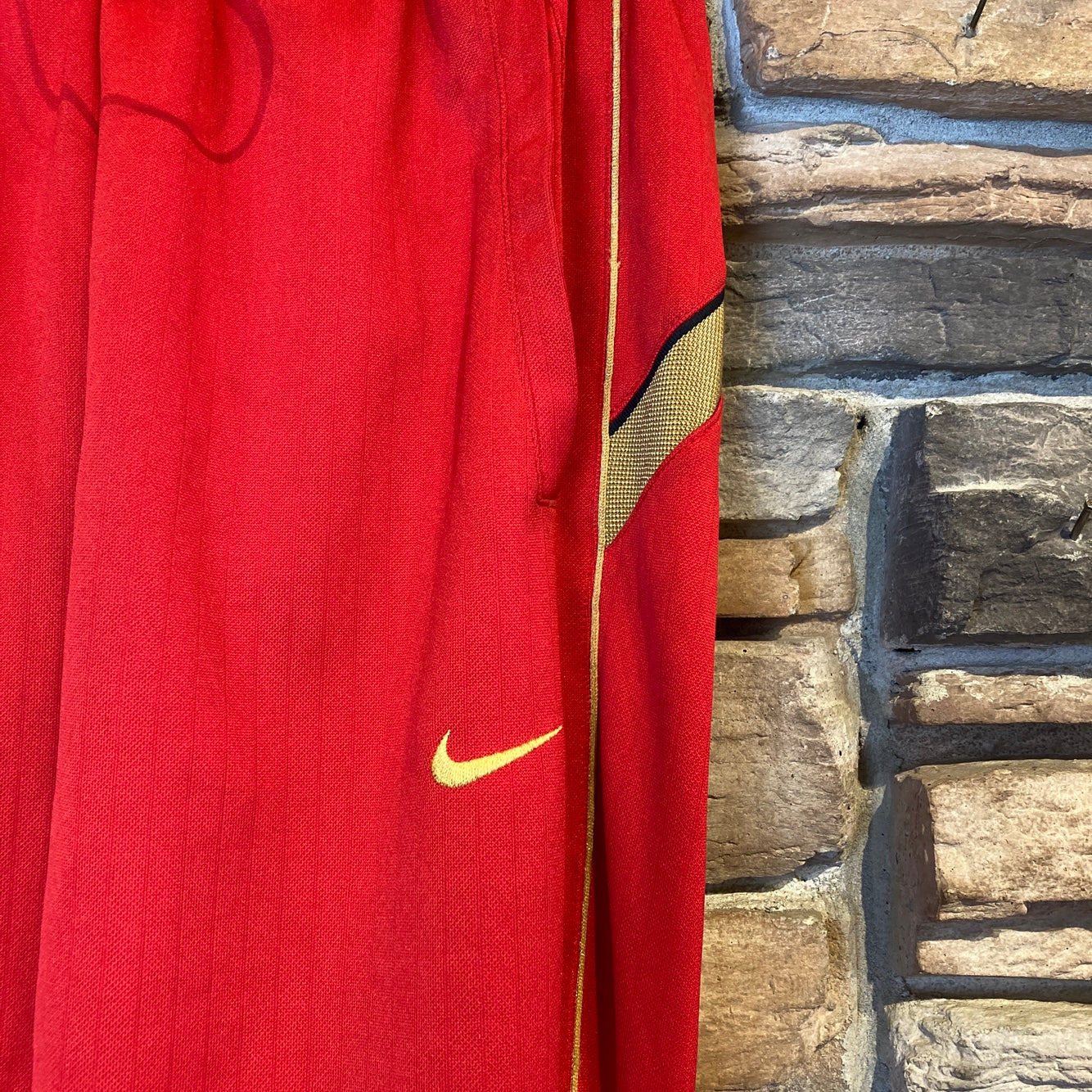 Reworked Nike Red Track Skirt