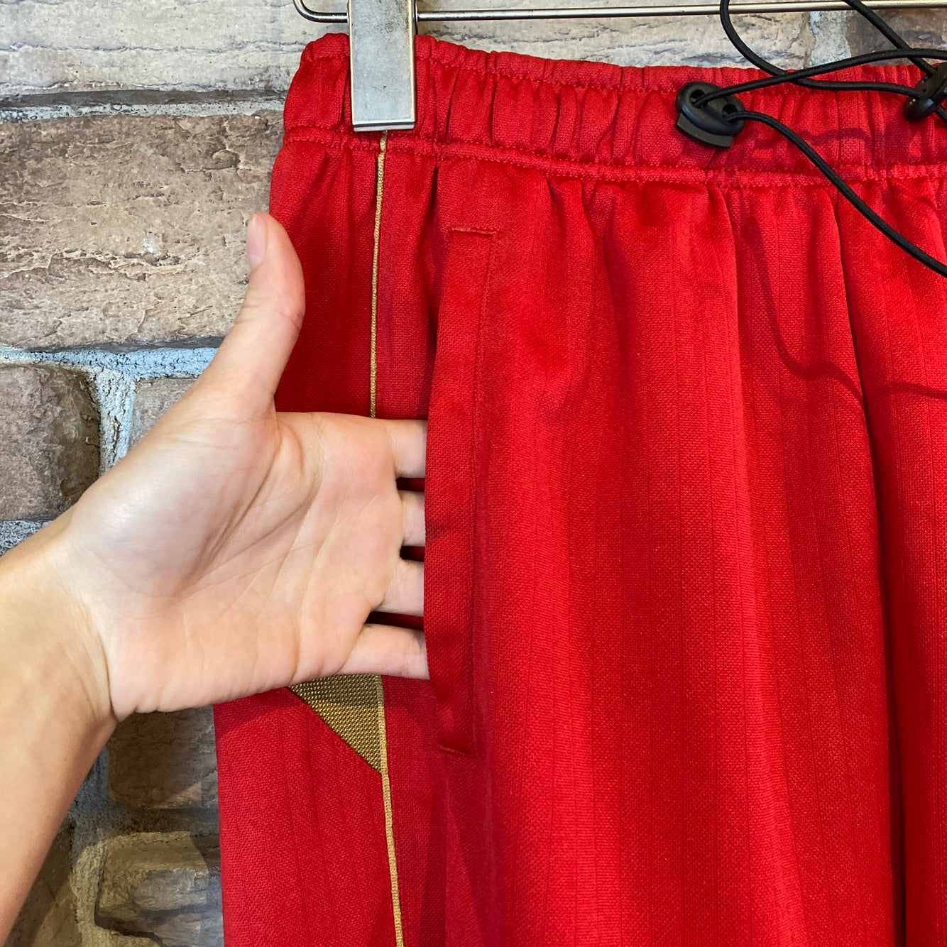 Reworked Nike Red Track Skirt