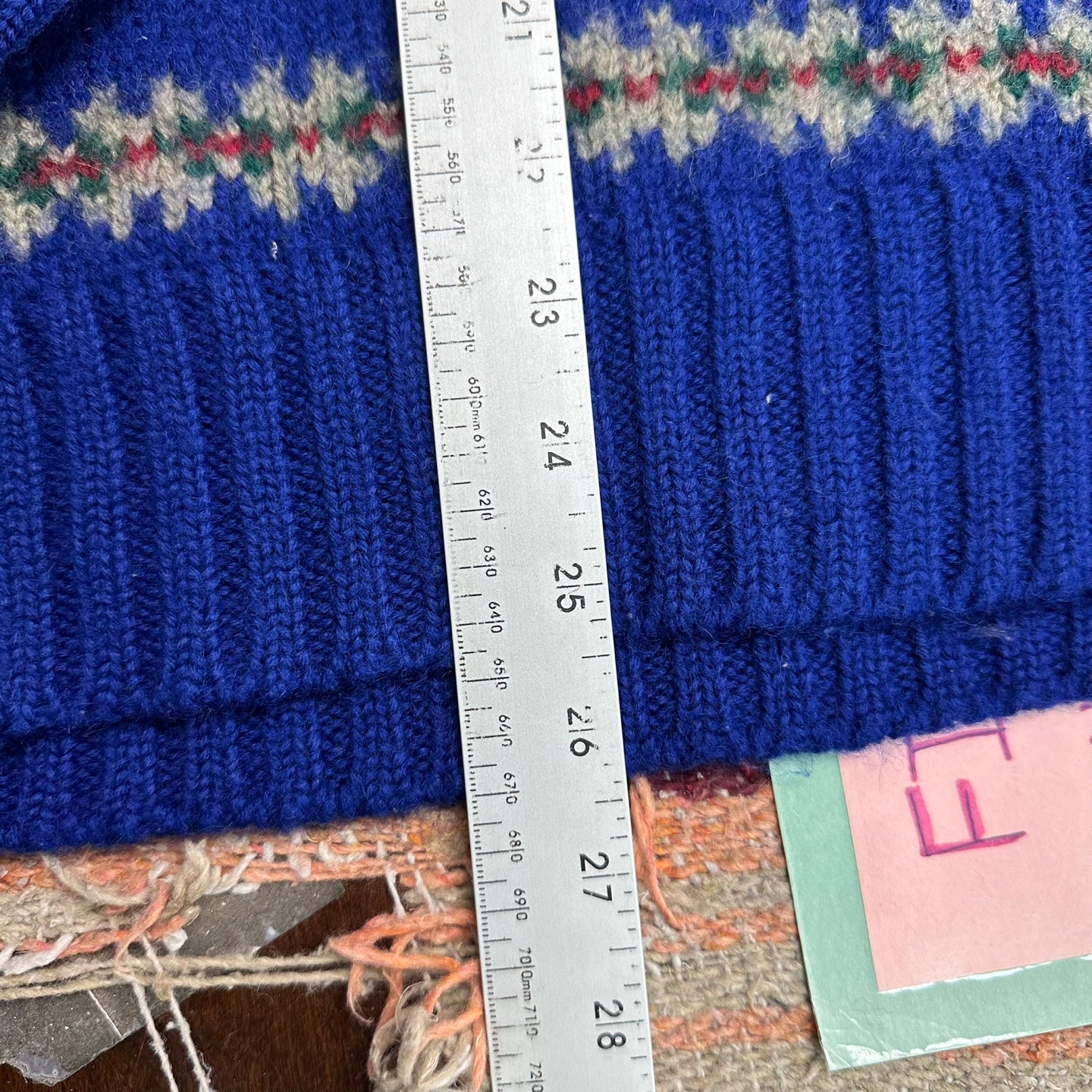 Vintage 100% Wool Ski Graphic Sweater