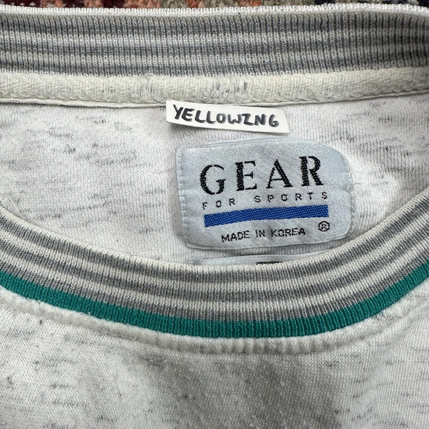 Vintage Grey and Teal Mickey Mouse Sweatshirt