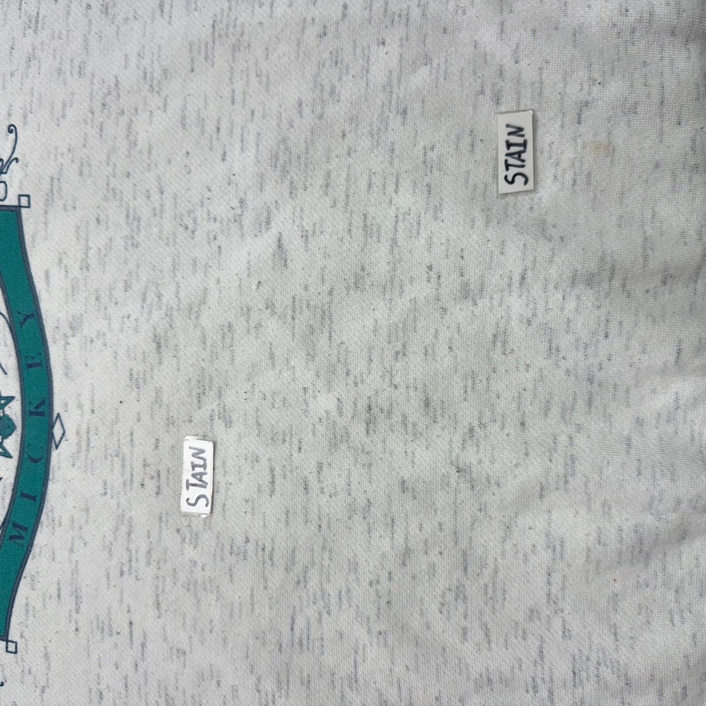 Vintage Grey and Teal Mickey Mouse Sweatshirt
