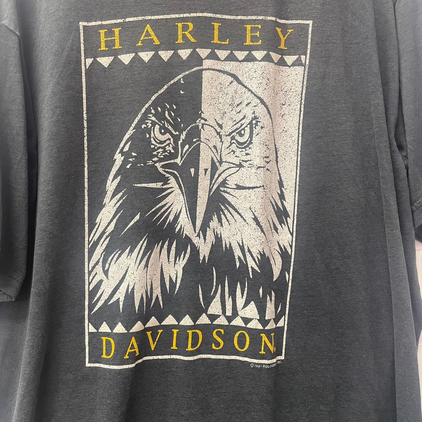 Vintage 1991 Harley Davidson Eagle Graphic T-Shirt