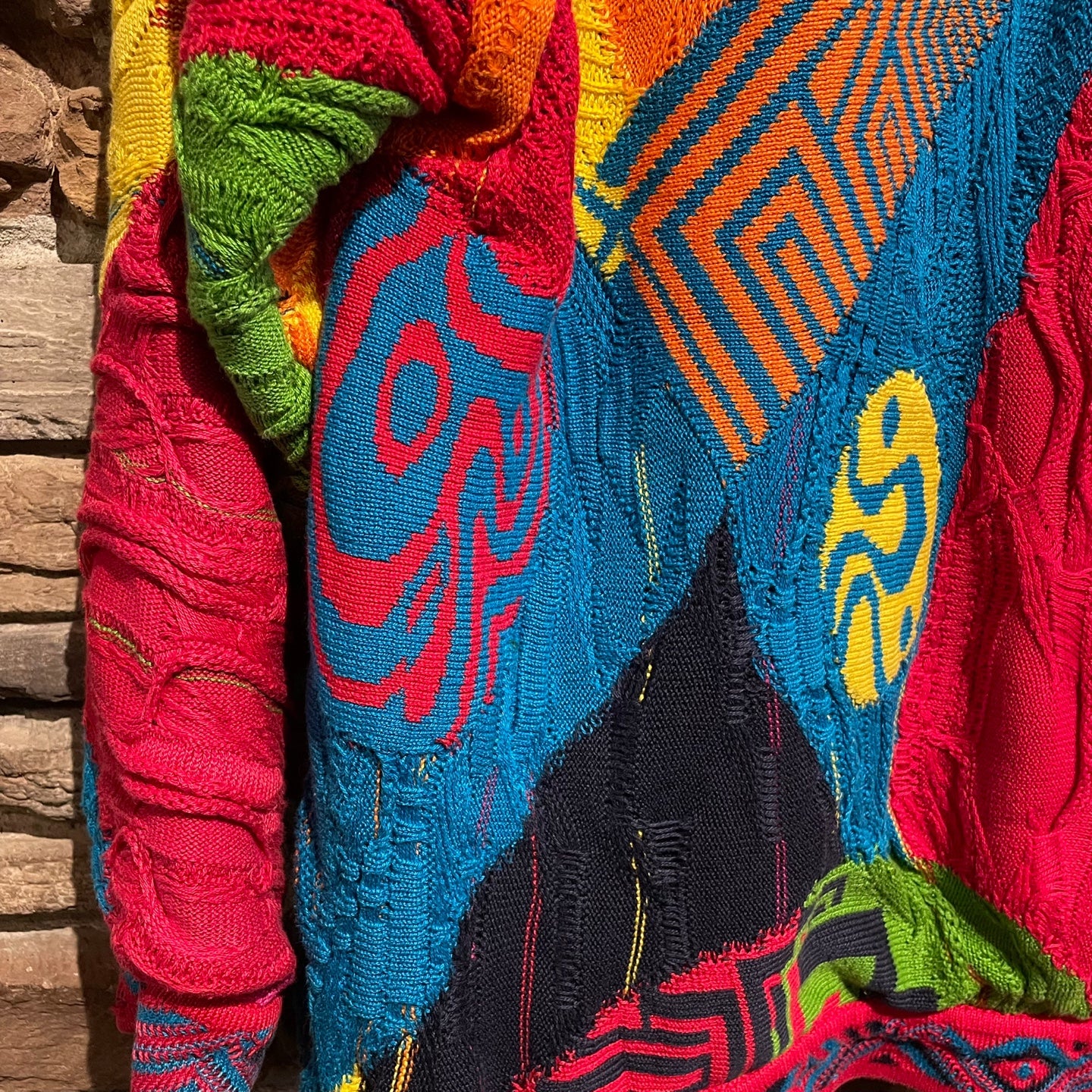 Vintage Multi Coloured Coogi Zip Up Sweater | Vintage Sweater | Vintage Coogi Sweater | Size S | SKU NPQ-2152