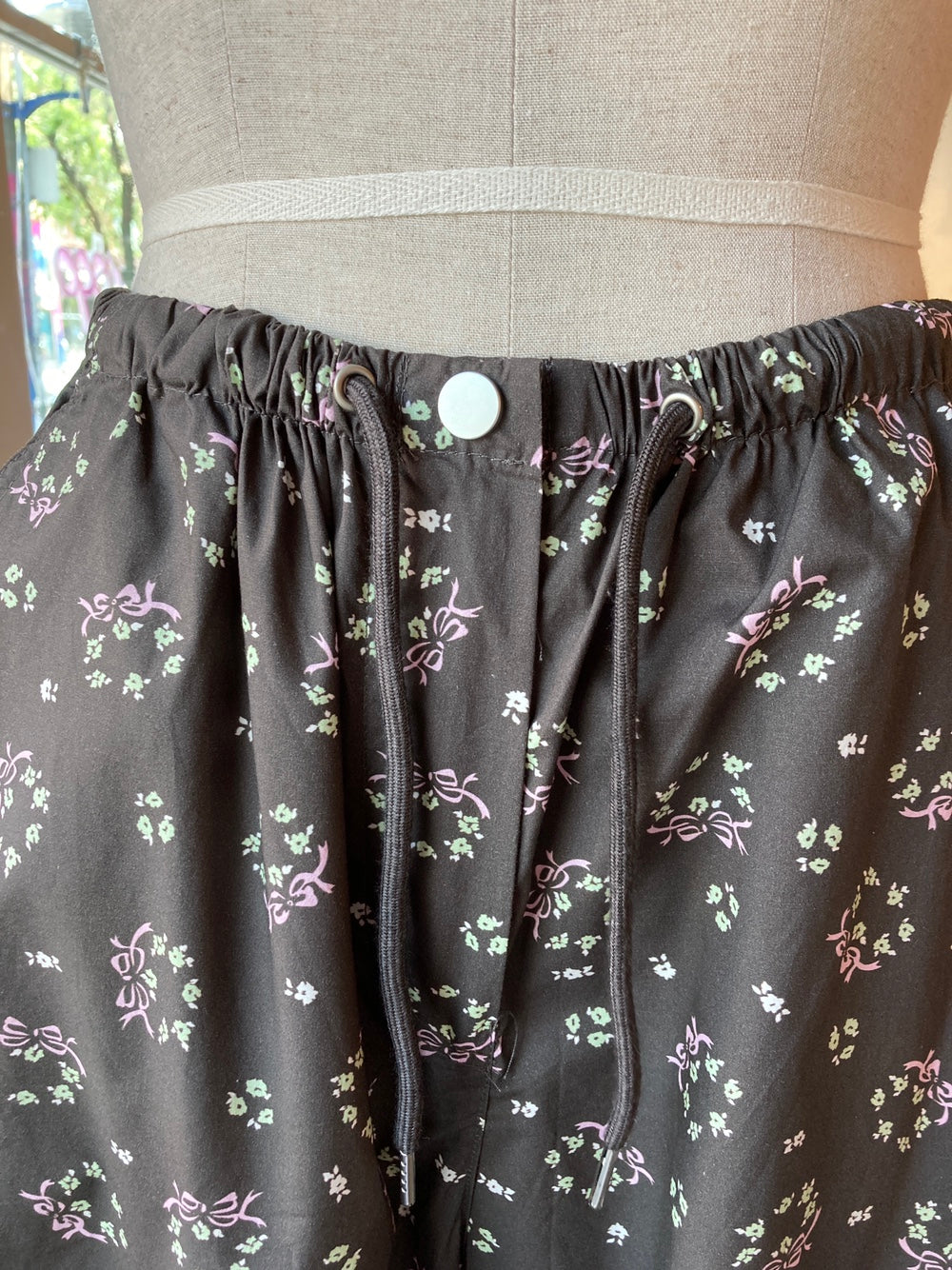 Brown Floral Summer Pant