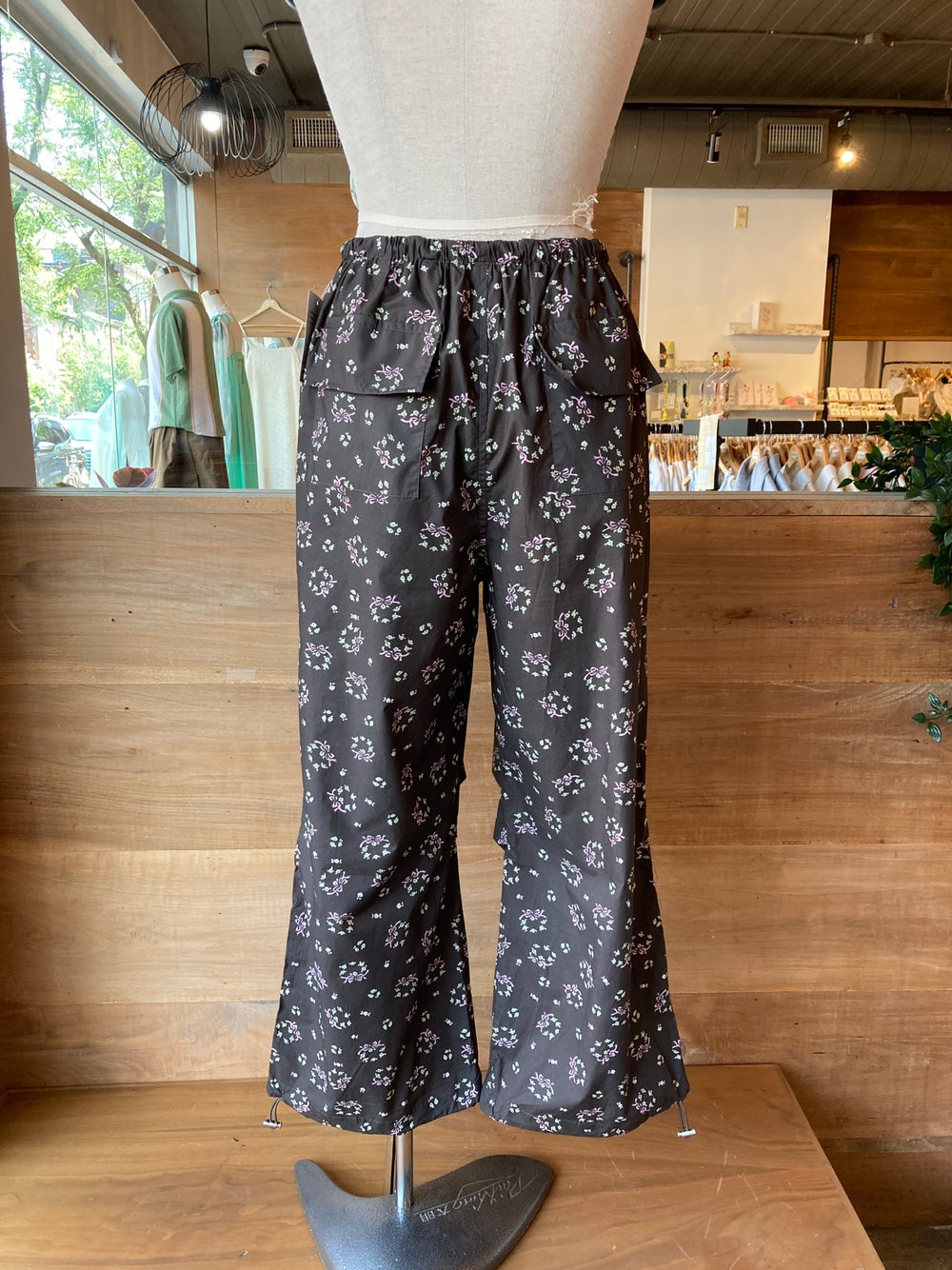 Brown Floral Summer Pant