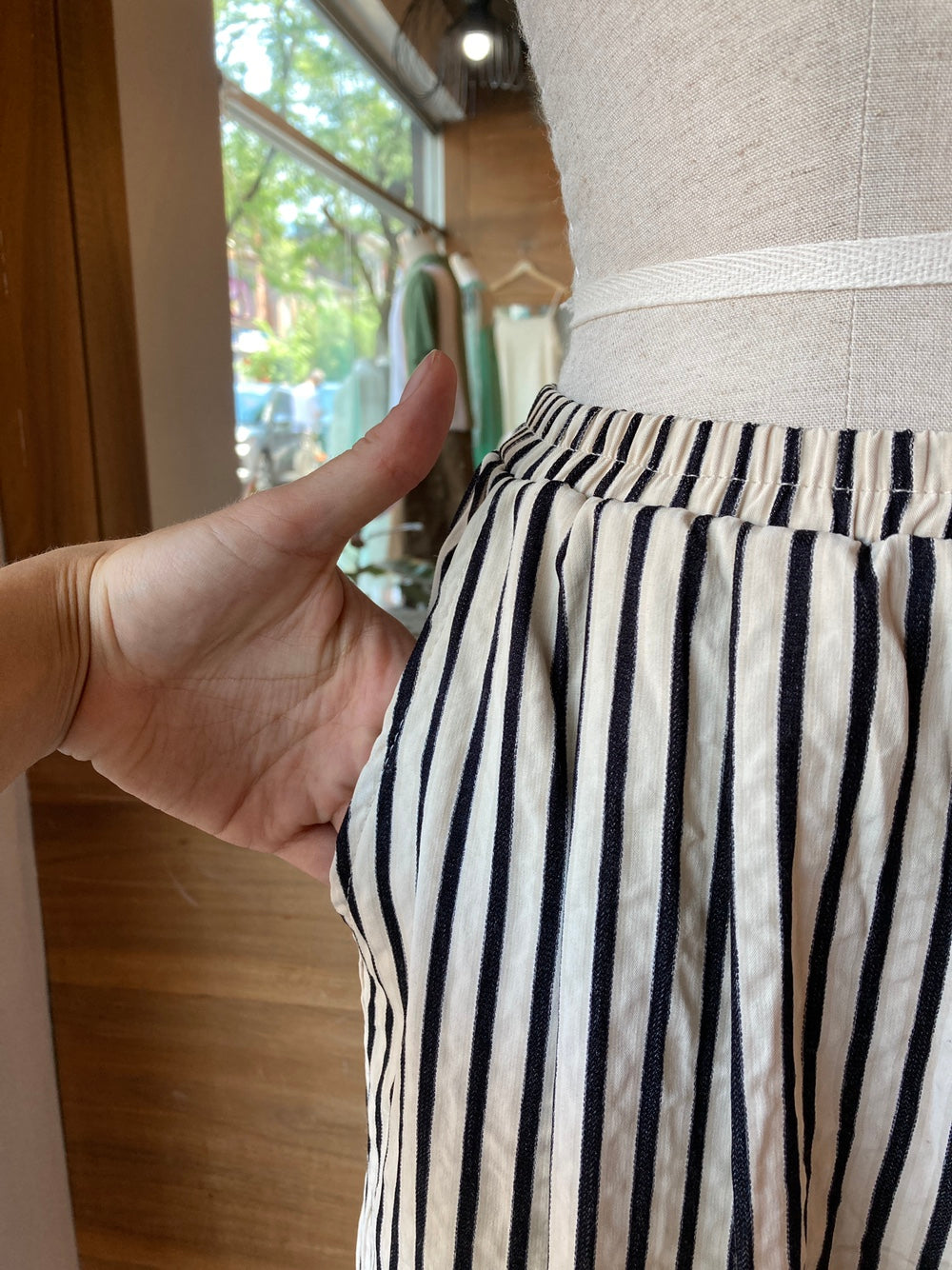 Wide Leg Striped Summer Pant