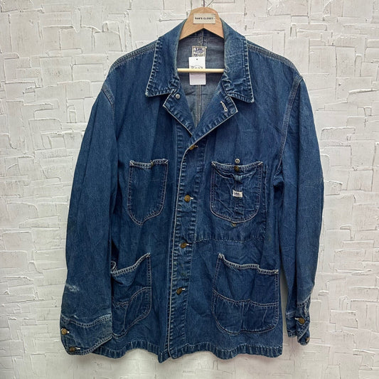 Vintage 60's-70's Lee Denim Jelt Denim Sanforized Chore Coat