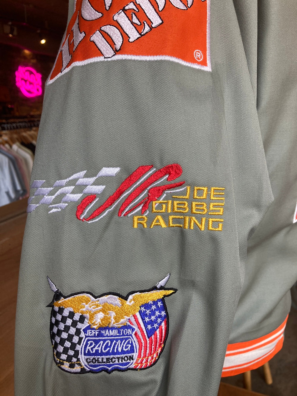 Light Green/Grey Home Depot Racing Jacket