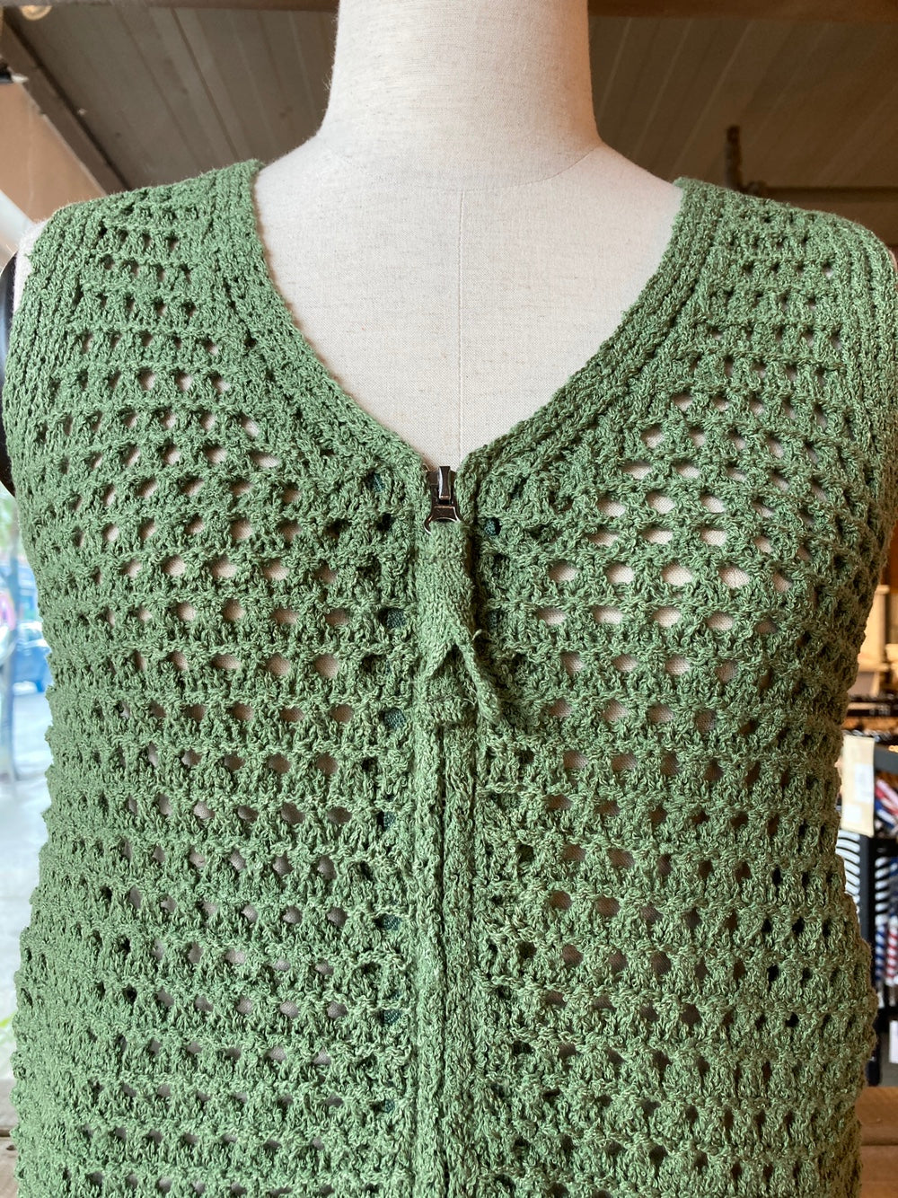 Crochet Zip Up Vest