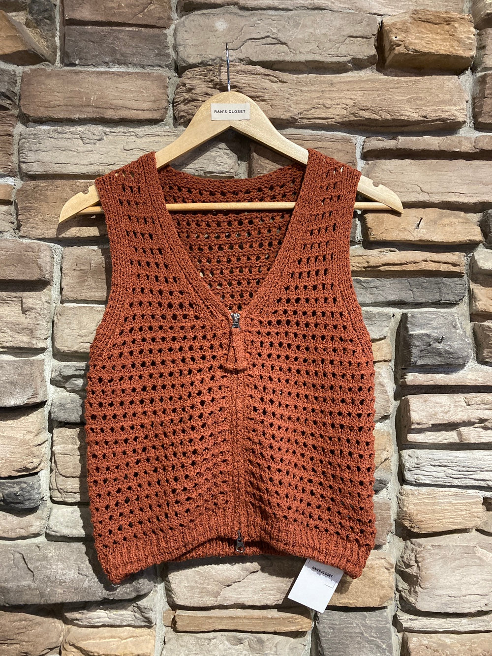 Crochet Zip Up Vest