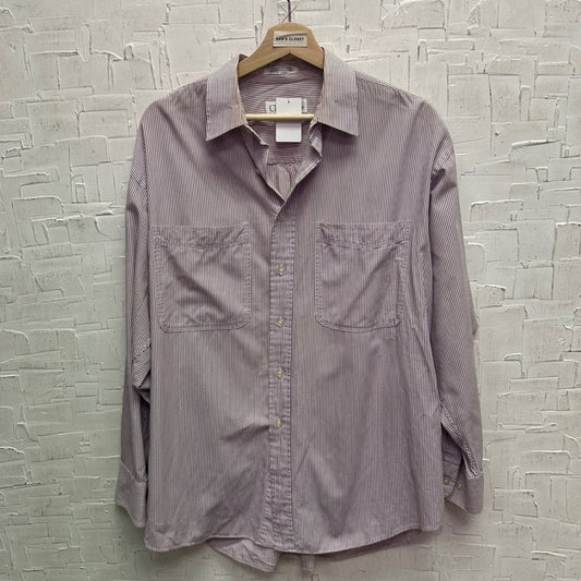 Vintage Christian Dior Striped Button Up Shirt