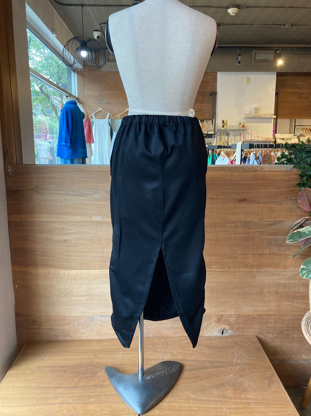 Reworked Black Kappa Track Skirt