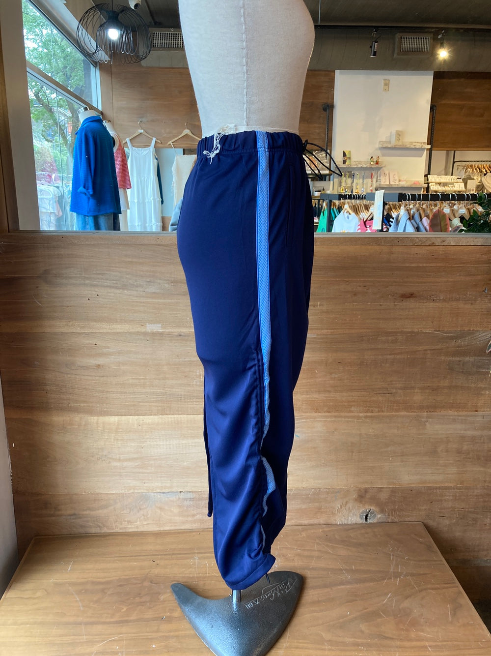 Reworked Blue Puma Track Skirt