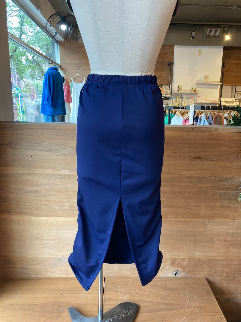 Reworked Blue Puma Track Skirt