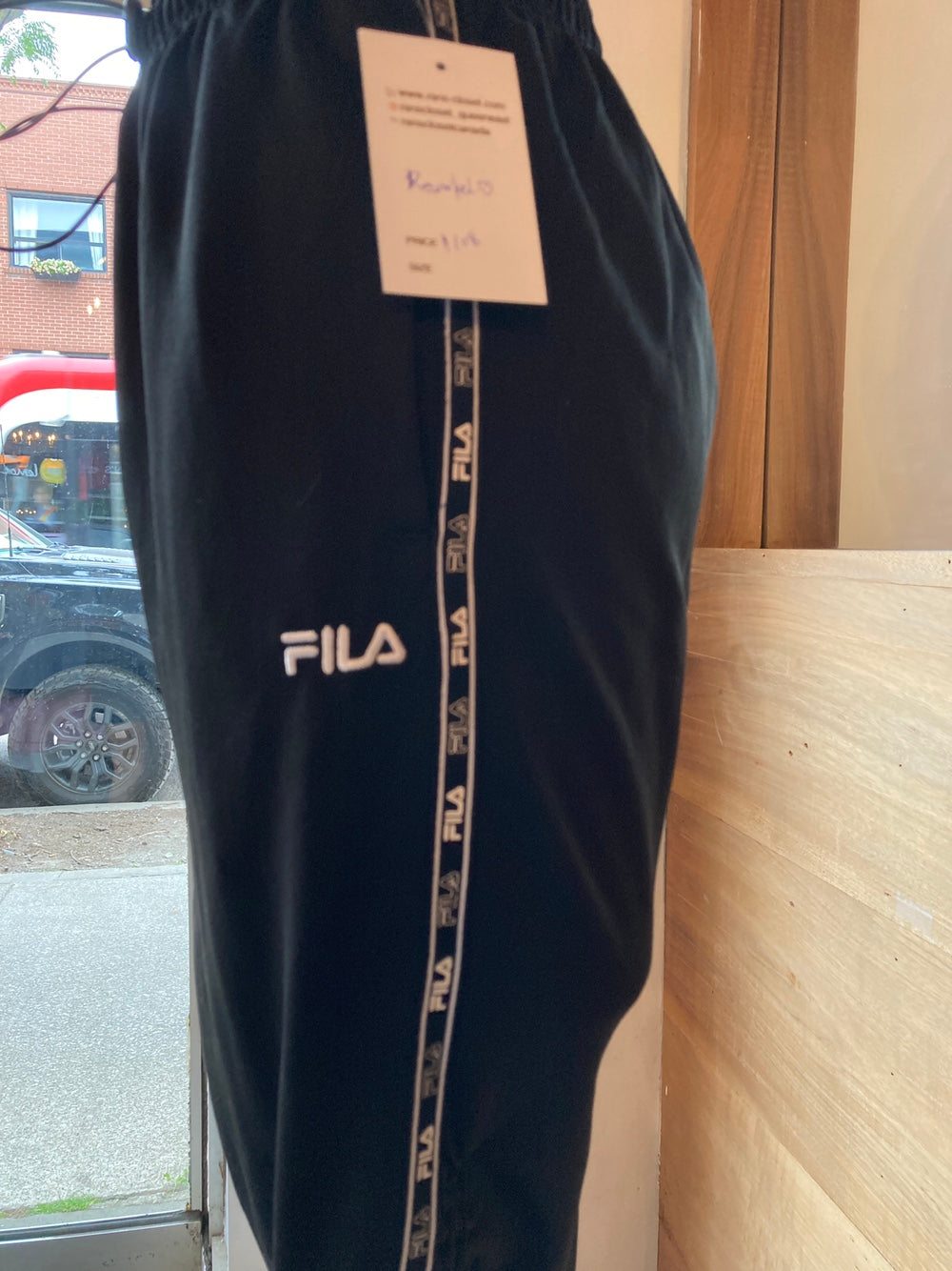 Reworked Black Fila Track Suit