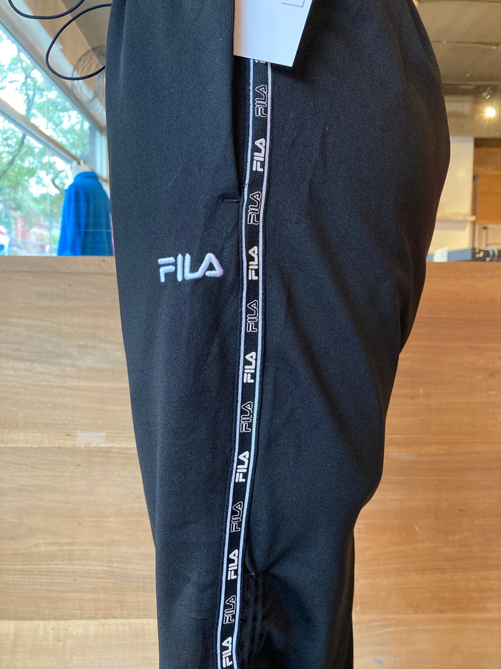 Reworked Black Fila Track Suit