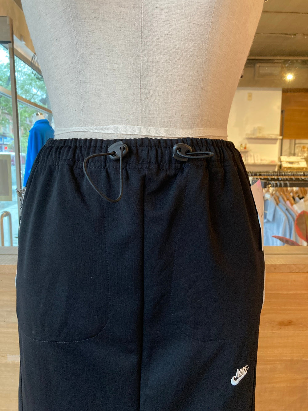 Reworked Black Nike Track Skirt