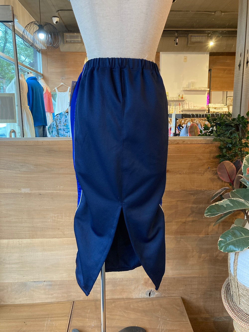 Reworked Blue Champion Track Skirt