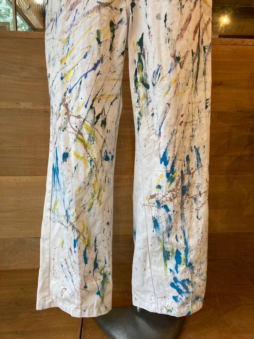 Reworked Paint Splatter White Dickies Painter Pants