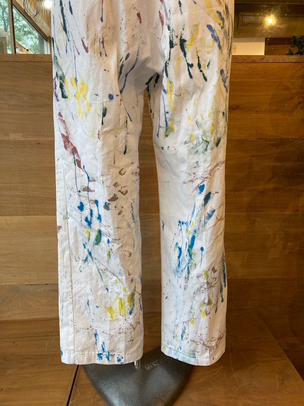 Reworked Paint Splatter White Dickies Painter Pants