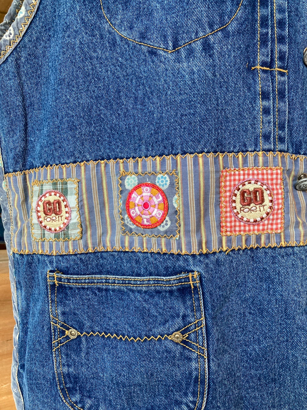 Reworked D-Day Brand Denim Vest