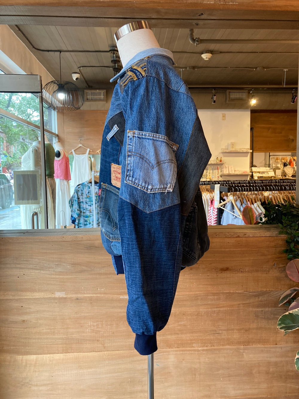 Reworked Levi's Blue Denim Jacket