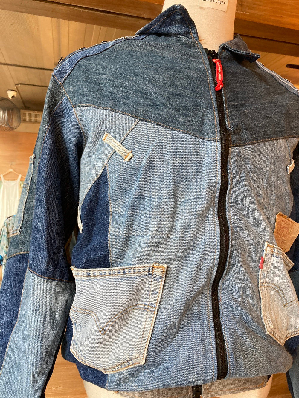 Reworked Levi's Blue Denim Jacket