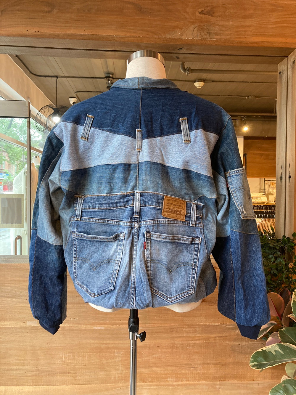 Reworked Levi's Blue Denim Jacket