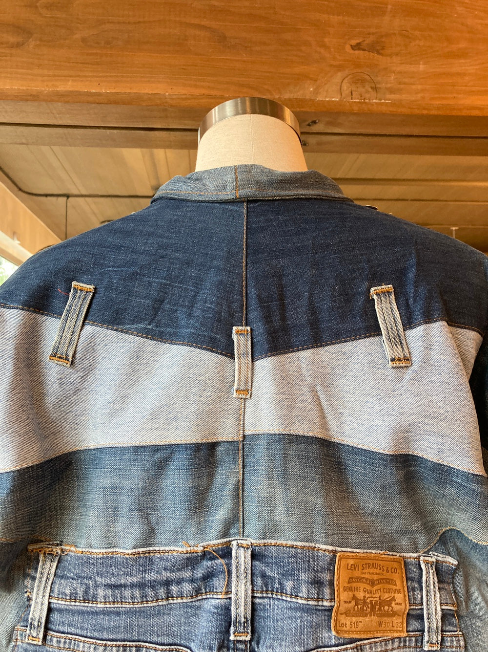 Reworked Levi's Blue Denim Jacket