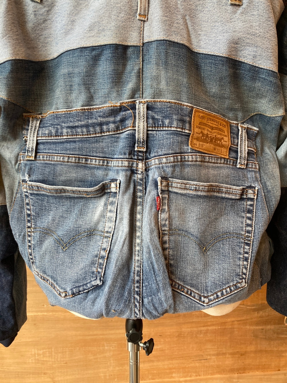 Reworked Levi's Blue Denim Jacket