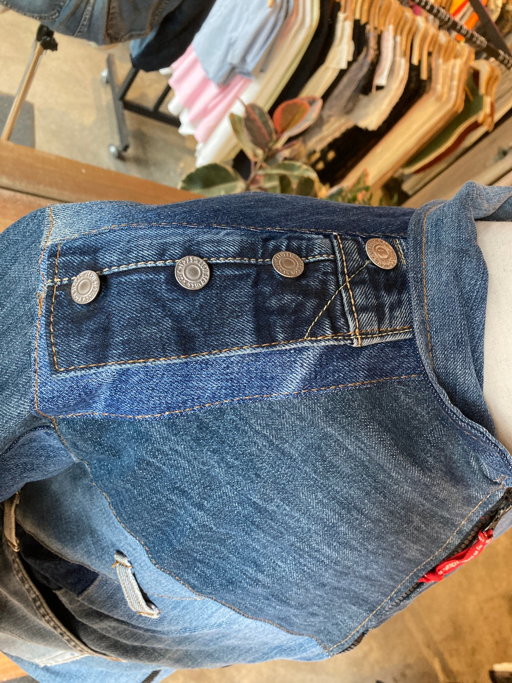 Reworked Levi's Blue Denim Jacket