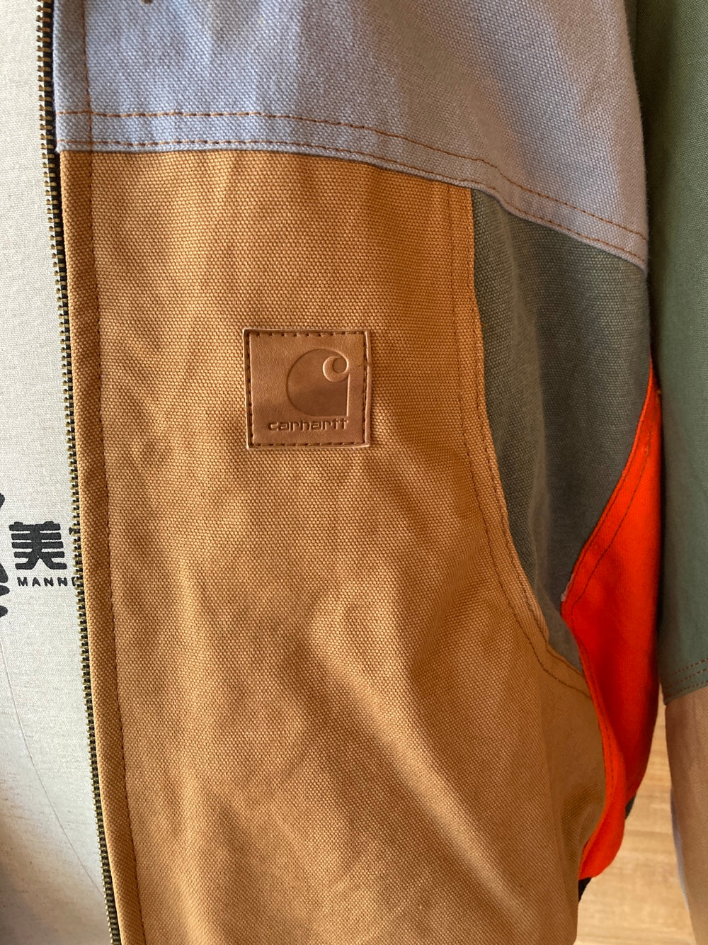 Reworked Carhartt Jacket with Fleece Lining