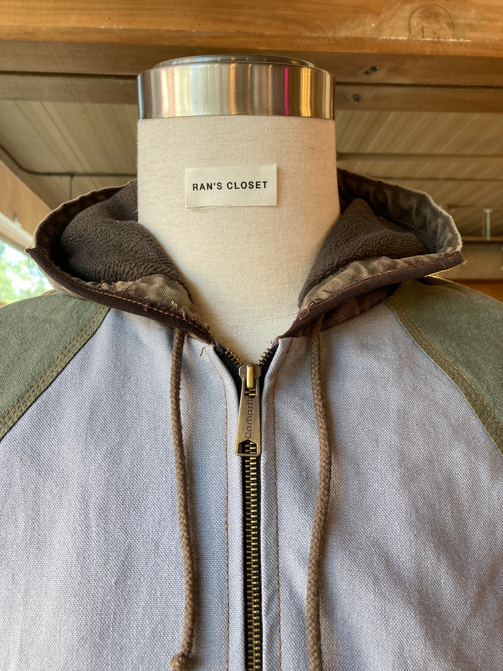 Reworked Carhartt Jacket with Fleece Lining