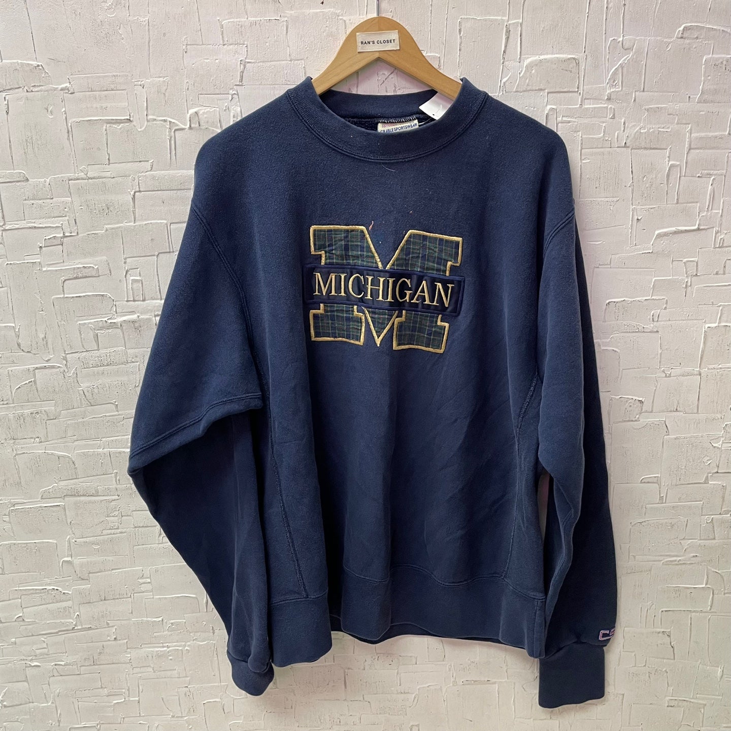Vintage Michigan Navy Sweater
