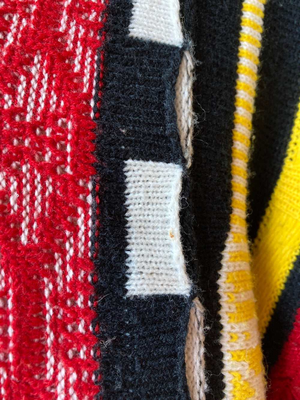 Vintage Red Yellow and Black Coogi Style Sweater