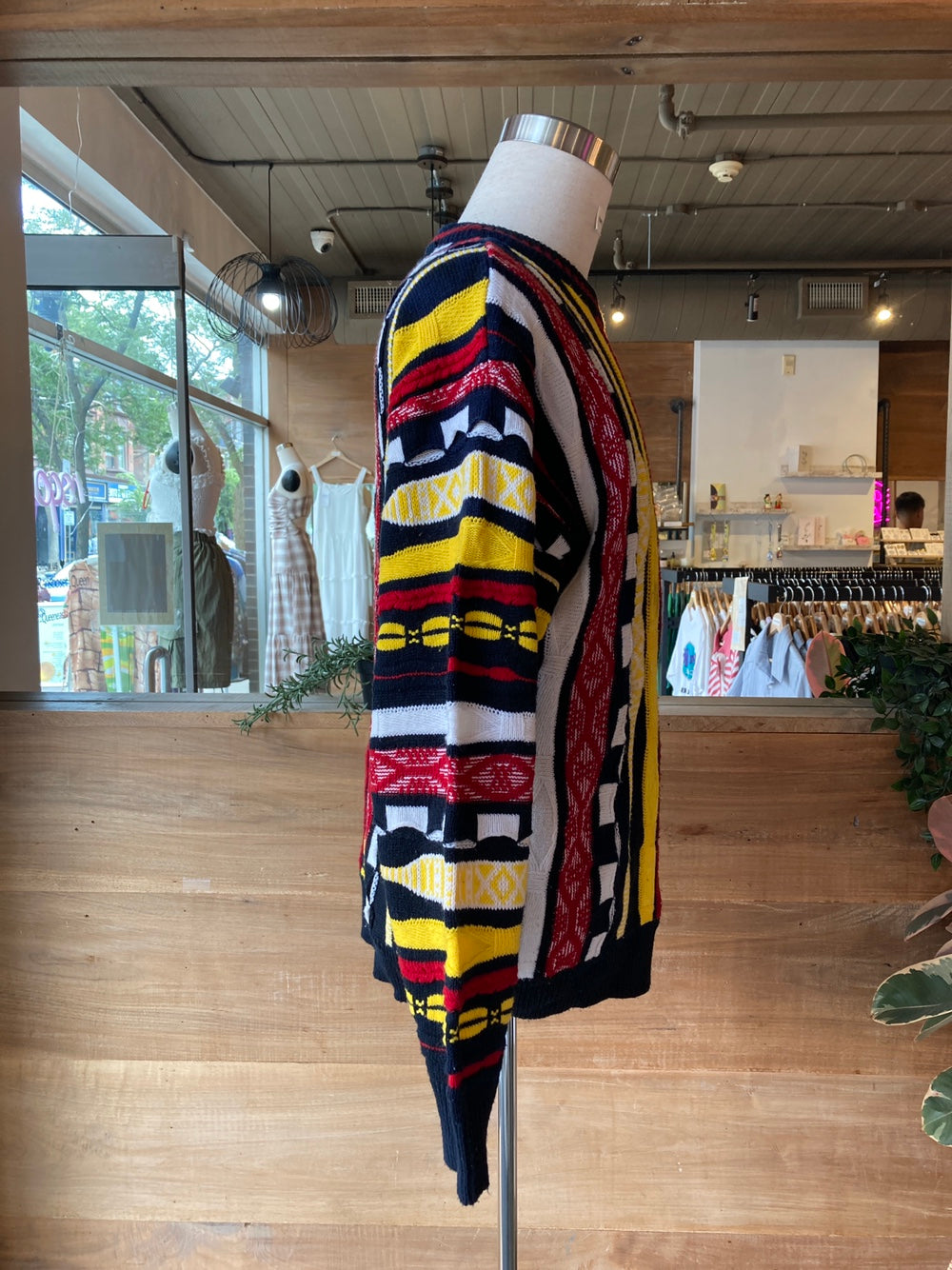 Vintage Red Yellow and Black Coogi Style Sweater