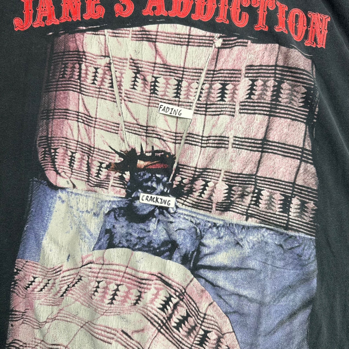 Vintage 1990's Jane's Addiction Cut-Off Graphic Band T-Shirt