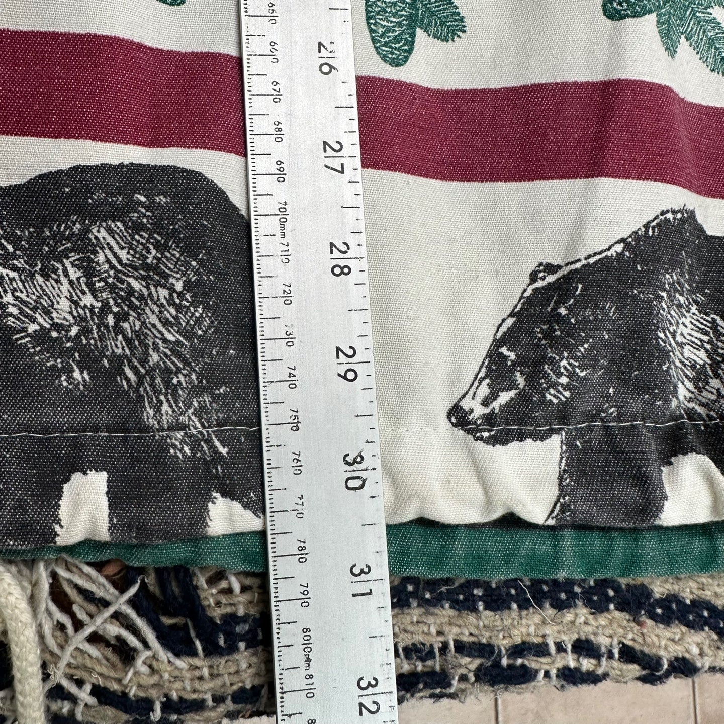 Vintage Bear and Moose Print Made in Canada Canvas Jacket