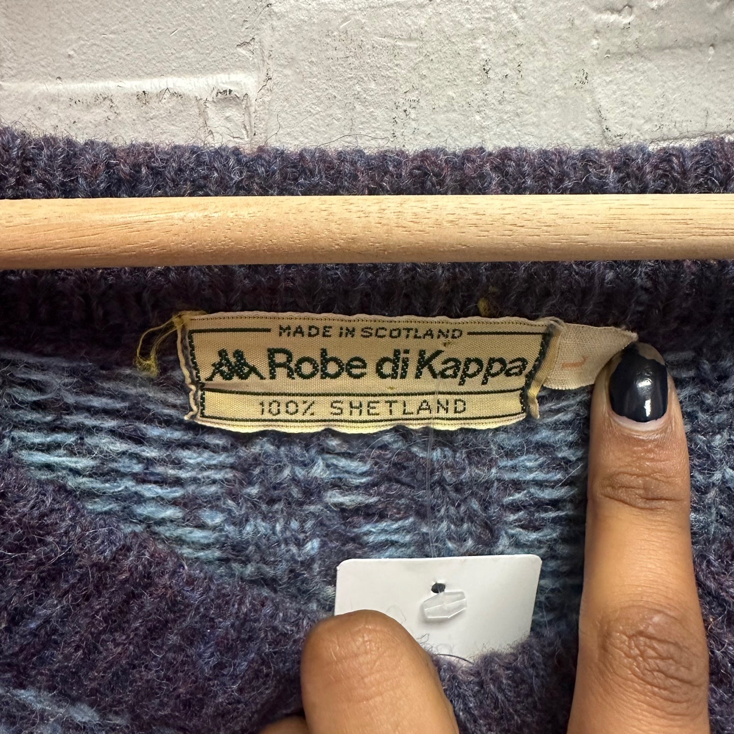Vintage Robe di Kappa 100% Shetland Wool Sweater