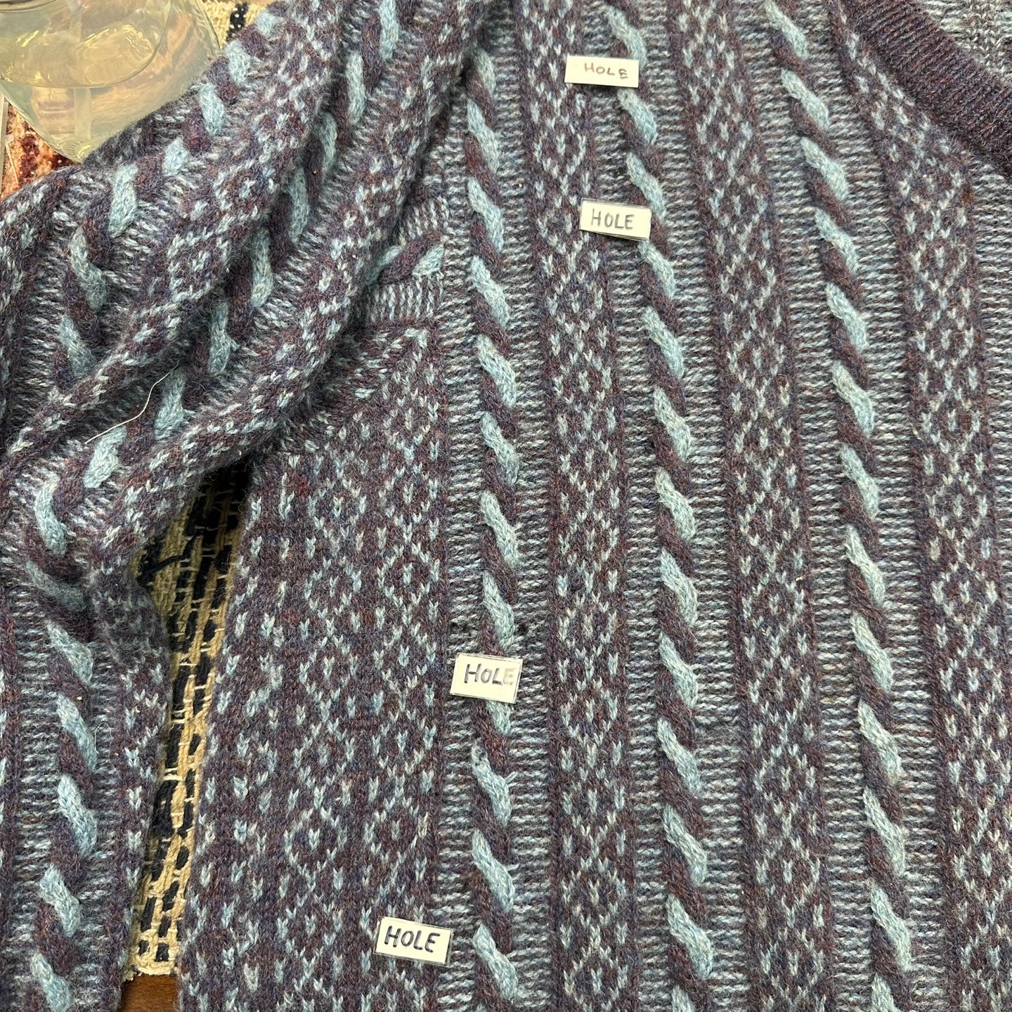 Vintage Robe di Kappa 100% Shetland Wool Sweater