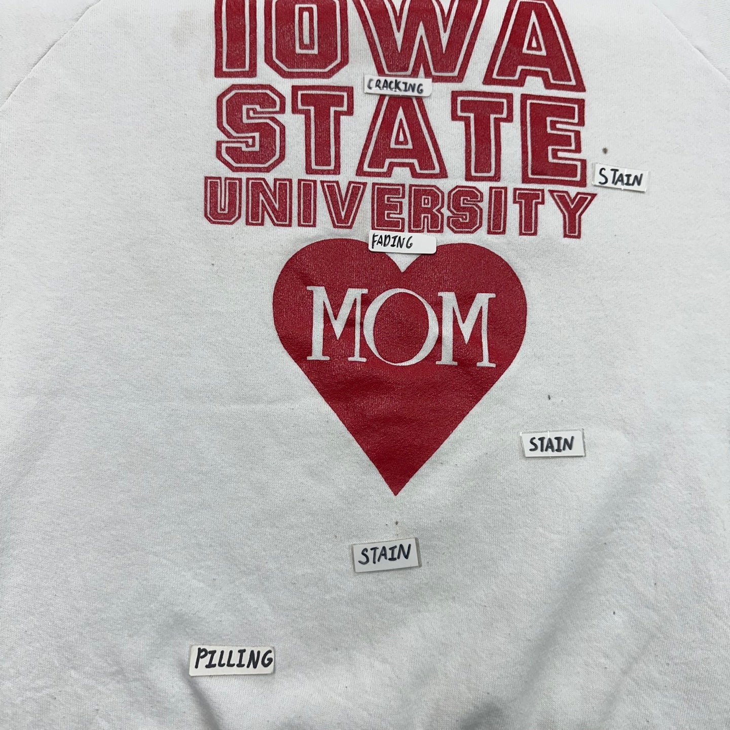 Vintage Iowa State University Mom Crewneck Sweatshirt