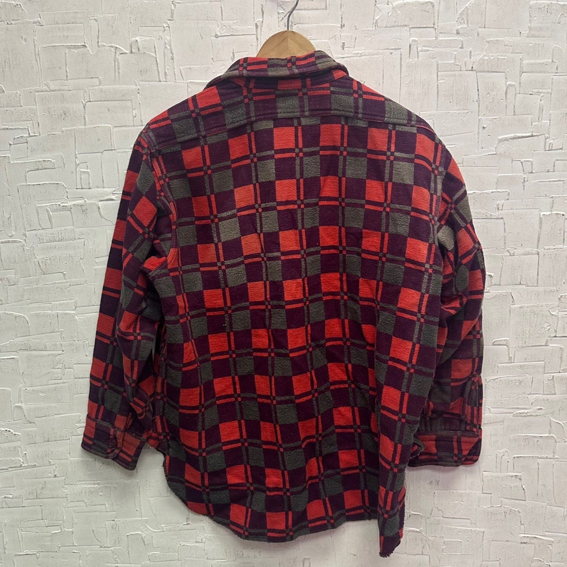 Vintage Champion Button Up Red Flannel