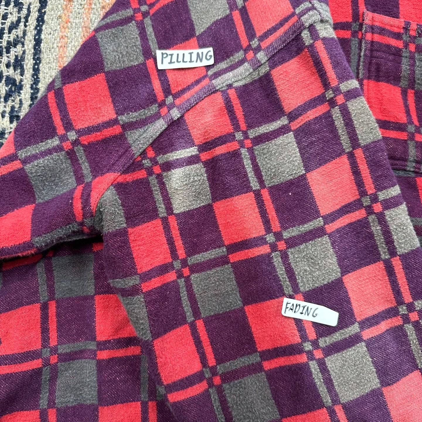 Vintage Champion Button Up Red Flannel